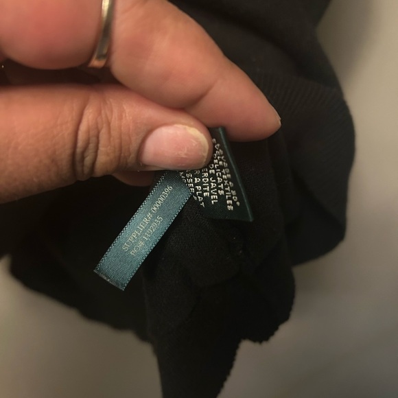 Lauren Ralph Lauren shirt - black 100% cotton sleeveless lightweight sweater - Picture 7 of 9